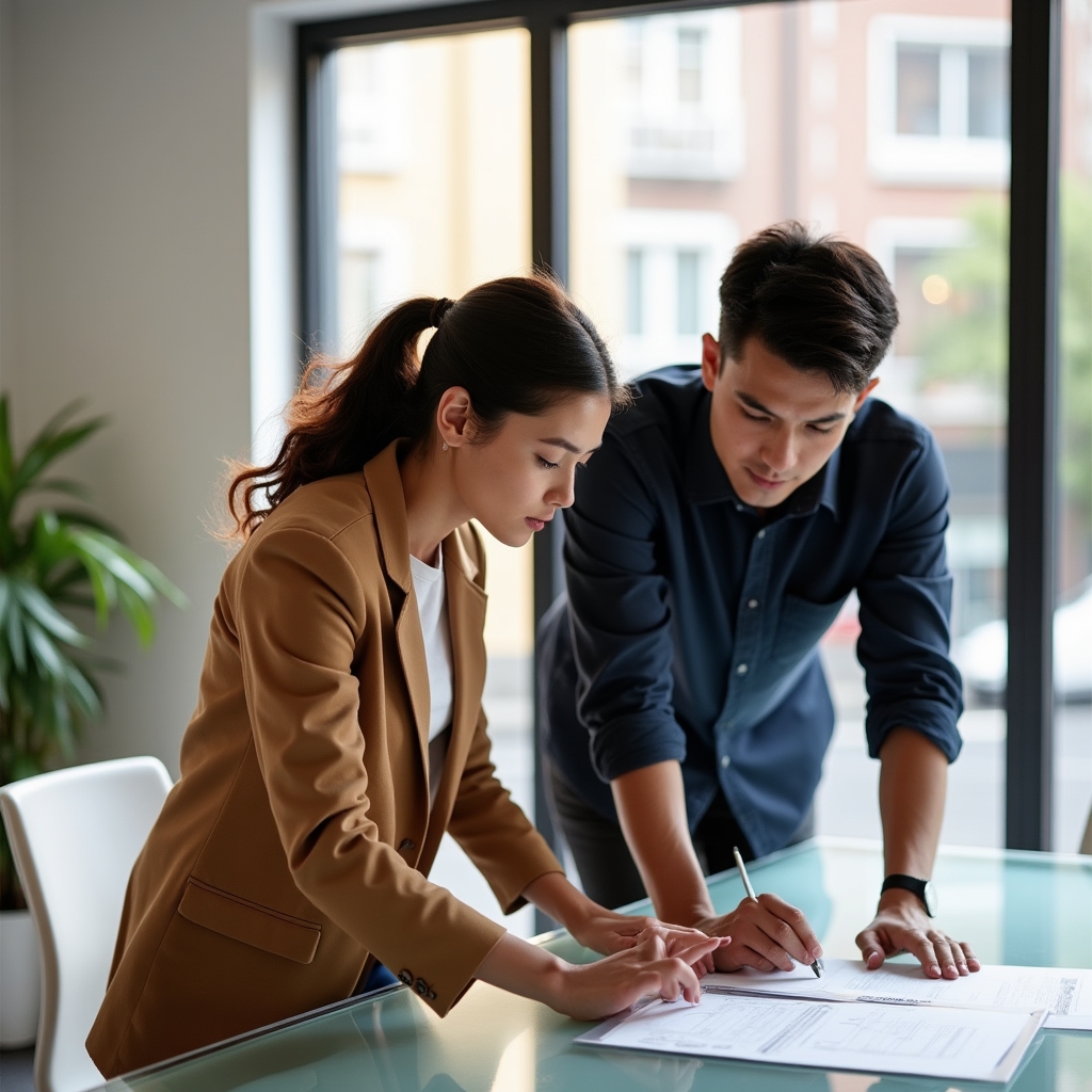 Team members in a thoughtful discussion about financial compliance and platform direction