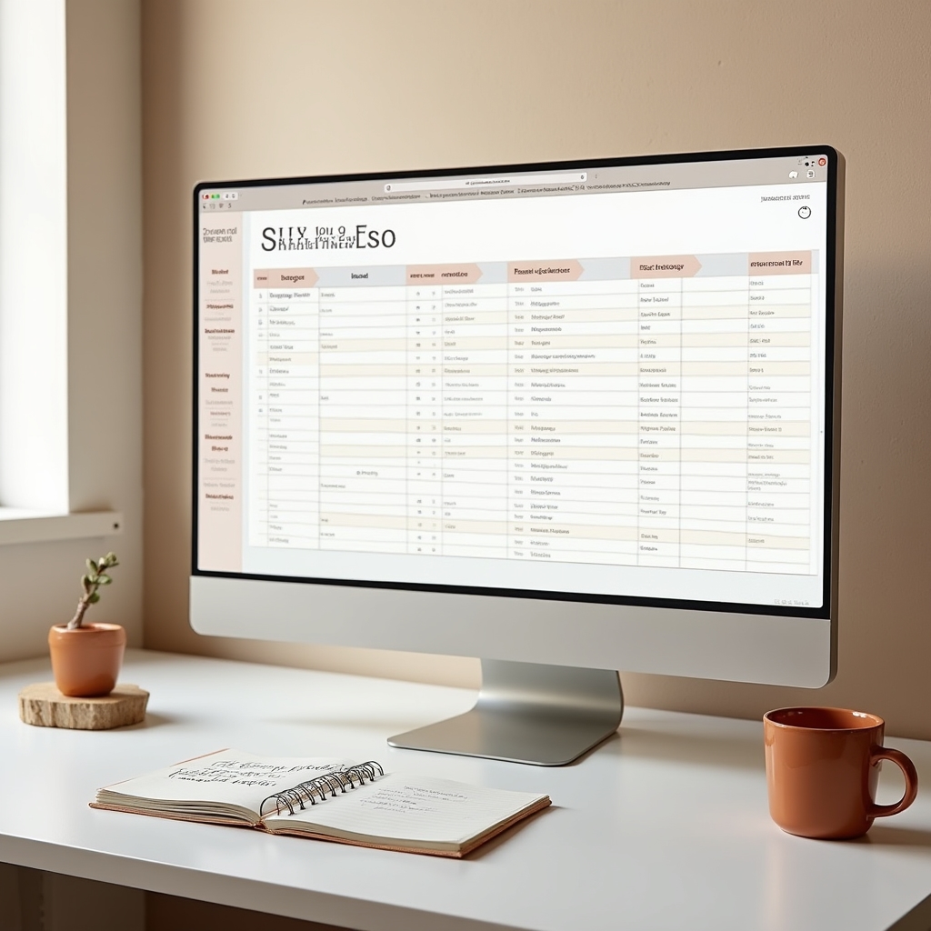 Clear fee schedule document displayed on screen with readable typography and organized layout